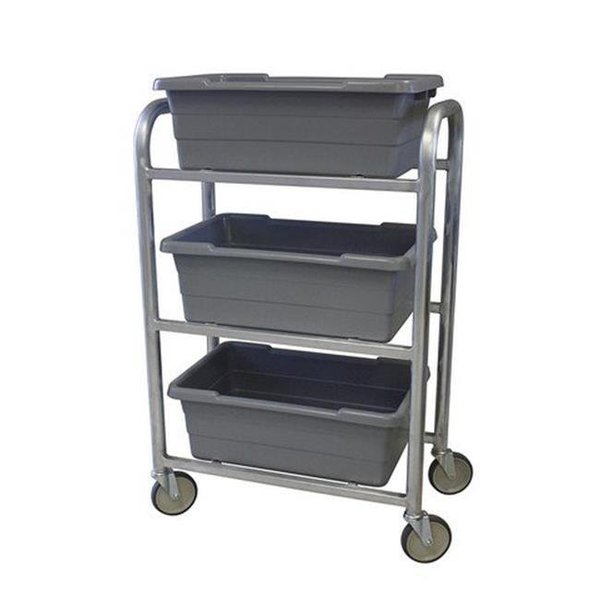 Daphnes Dinnette 3 Lug Aluminum Carts; 43.75 x 15.5 x 28.5 in. DA116606